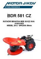 Technický rozkres BDR 581 VIVA-2012 - Kliknutím zobrazíte detail obrázku.