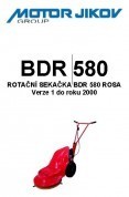 Technický rozkres BDR 580 ROSA-do 2000
