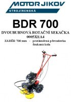 Technický rozkres BDR 700-2009 - Kliknutím zobrazíte detail obrázku.