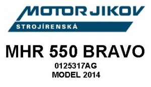 Technický rozkres MHR 550 BRAVO-2014 - Kliknutím zobrazíte detail obrázku.